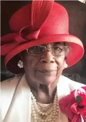  ?? PROVIDED PHOTOS ?? Florence Jones-Smith was the stylish head of the Mothers’ Board at Antioch Missionary Baptist Church in Chicago.