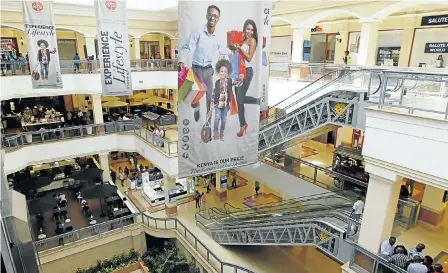  ?? Picture: REUTERS ?? CONSUMER MAUL: Nairobi’s Westgate shopping mall has reopened for business following the 2013 raid by al-Shabaab gunmen in which nearly 70 people were killed. Kenya is one of the leading retail markets in Africa