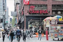  ?? MARK LENNIHAN THE ASSOCIATED PRESS ?? Chick-fil-A, the controvers­ial American fast food company, said Wednesday that it will open its first Canadian restaurant in Toronto.