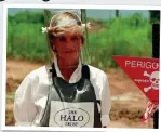  ??  ?? CAMPAIGNER: Diana visits a minefield in Angola in 1997