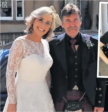  ?? ?? In loving memory Jo Martin is doing the Kiltwalk in honour of late dad John Small