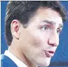  ??  ?? Justin Trudeau