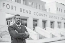  ?? Courtesy / Brian Middleton ?? Democrat Brian Middleton beat Republican Cliff Vacek to become the Fort Bend County district attorney.