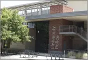  ?? CARIN DORGHALLI — ENTERPRISE-RECORD ?? The University Police Department is seen Thursday in Chico. The department is in the process of hiring a new police chief.