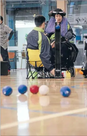  ??  ?? Internatio­nal competitio­n: Onehunga Boccia Club player Anthea Henry-Hurst has 19 internatio­nal caps to her name.