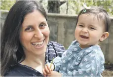  ?? AFP ?? Nazanin Zaghari-Ratcliffe with her daughter Gabriella, who was 22 months old when the photo was taken. She is now 4