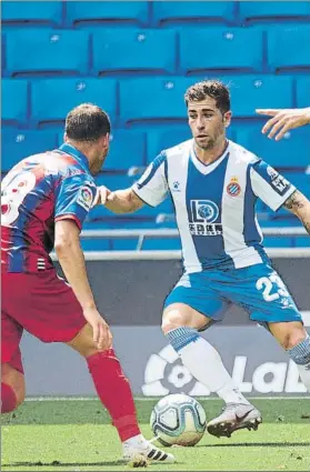  ?? FOTO: GERARD FRANCO ?? Embarba promete ser titular en el Espanyol para recibir al Celta