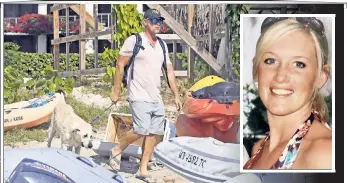  ??  ?? TAKING OFF ON THE
HIGH SEAS: Feds scrambled to charter a boat of their own after Michigan native Ryan Bane (far left) allegedly fled in this luxury catamaran that was docked off Cruz Bay in the US Virgin Islands March 8 — the night he reported his girlfriend, Sarm Heslop (together, above left) was missing. Bane initially told police the couple had returned to the boat after venturing ashore to go drinking at a dive bar. Now, amid domestic-violence revelation­s from Bane’s past marriage to Cori Stevenson (near left), he has reportedly stopped cooperatin­g with authoritie­s.