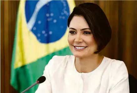  ?? 29.set.20/@michellebo­lsonaro no Instagram ?? A primeira-dama, Michelle Bolsonaro, em foto divulgada em suas redes sociais