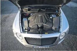  ??  ?? V6-MOTOR: For første gang på svaert lenge er det en V6-motor under panseret i Bentley. Normalt har Bentleys modeller V8- eller V12-motor.