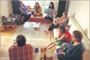  ?? PHOTO: SUNITI JOSHI ?? Mumbai’s Caferati writers’ group conducts meets once a month, usually at a member’s home. Writers can read any piece of original work, and each reading is followed by a discussion.
