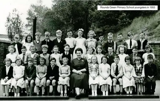  ?? ?? Rounds Green Primary School youngsters in 1955