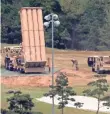  ?? KIM JUN-BEOM, AP ?? A U.S. missile defense system called Terminal High Altitude Area Defense is installed in Seongju on May 2.