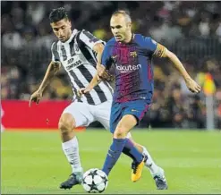  ?? FOTO: P. MORATA ?? Iniesta lleva 128 partidos en la Champions y ha ganado cuatro finales