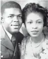  ?? SUBMITTED ?? Danny Glover’s parents, James and Carrie Glover, in 1944.