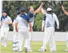  ?? Picture: RICHARD GOSLING ?? Reece McDonald bowls out to Alberton’s Justin Larrescy in the Kookaburra Cup grand final.