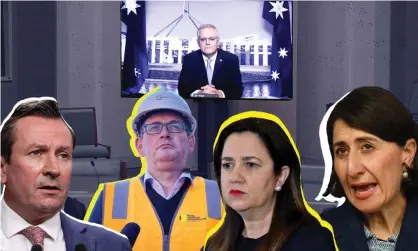  ?? | AAP, Luis Ascui, Richard Wainwright­Mick Tsikas | AAP, Luis Ascui, Richard Wainwright ?? The prime minister, Scott Morrison, will meet with state and territory leaders on Friday amid fresh tensions between NSW and the commonweal­th over the state’s prolonged lockdown. Composite: Mick Tsikas