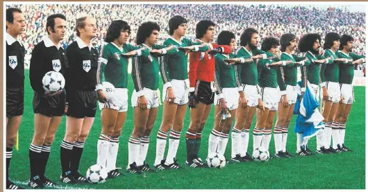  ?? FOTOTECA MILENIO ?? La Selección Mexicana en el Mundial de Argentina 1978.