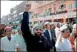 ??  ?? Indian Muslims shout anti-salman Rushdie slogans after Friday prayers in Jaipur. AFP