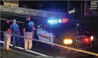  ?? DIGITAL FIRST MEDIA FILE PHOTO ?? The scene of a July 22 accident involving a pedestrian and a Lower Pottsgrove police vehicle.