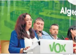  ?? JORGE DEL ÁGUILA. ?? La alcaldable de Vox en Algeciras, Eva Poza.