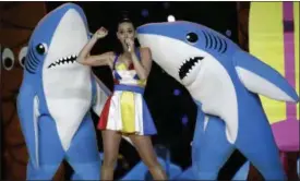  ??  ?? Katy Perry performs during halftime of NFL Super Bowl XLIX.