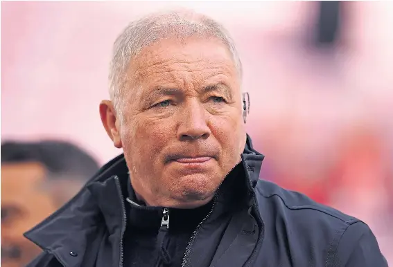  ?? ?? Former Rangers boss and pundit Ally Mccoist has voiced his concerns over the post-split fixtures ‘benefiting’ Celtic.