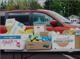  ?? SUBMITTED PHOTO ?? Keystone Opportunit­y Center made contactles­s deliveries to food pantry clients in recent months. With Pennsylvan­ia now in the green phase of reopening, food pantry clients can make drive-through pickups in Keystone’s parking lot.