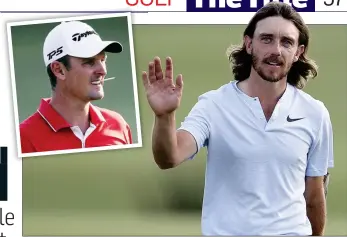  ??  ?? FACE-OFF: Justin Rose will be looking over his shoulder as Tommy Fleetwood continues his run