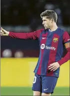  ?? FOTO: PERE PUNTÍ ?? Sergi Roberto prefiere seguir