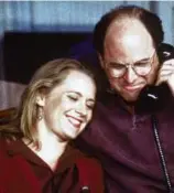  ?? GETTY IMAGES ?? Heidi Swedberg and Jason Alexander on “Seinfeld.”