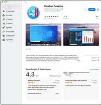  ??  ?? Parallels Desktop ist auch im App Store als „Parallels Desktop App Store Edition” erhältlich.