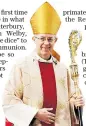  ??  ?? Archbishop Welby: ‘last roll of the dice’