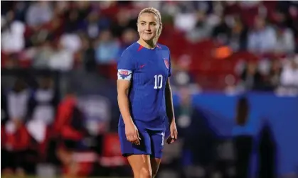  ?? ?? Lindsey Horan is the USMNT co-captain alongside Alex Morgan. Photograph: Julio Cortez/AP