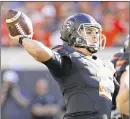  ?? SUE OGROCKI
/ ASSOCIATED
PRESS ?? Oklahoma State’s Mason Rudolph threw five TD passes in last week’s win over TCU and takes an 11-1 record as a starter into Ames.