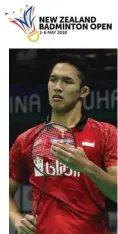  ?? PP PBSI ?? BURU GELAR: Jonatan Christie ketika bermain di Badminton Asia Championsh­ips bulan lalu.