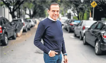  ?? GABRIELA BILO / ESTADAO ?? Dia seguinte. Governador eleito de SP, João Doria cobra mudanças na atuação do PSDB e volta a dar apoio a Bolsonaro