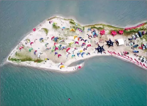  ?? SUPPLIED ?? Kep Thmey beach, located 8km from the Kampot town, is an ideal spot for kitesurfin­g, according to Dutch instructor Frank van Zoggel.