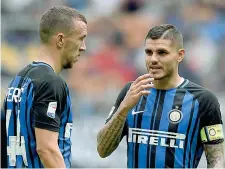  ?? (Getty Images) ?? Coppia letale Ivan Perisic e Mauro Icardi hanno segnato 7 gol su 8