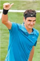  ??  ?? El suizo Roger Federer