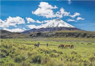  ?? HENRI LEDUC (GETTY IMAGES) ?? El volcán nevado Cotopaxi, en Ecuador.