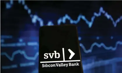  ?? ?? Silicon Valley Bank is the second-biggest bank failure in US history. Photograph: Anadolu Agency/Getty Images