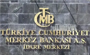  ??  ?? The logo of Turkey’s Central Bank (TCMB) at the entrance of the bank’s headquarte­rs in Ankara, Turkey. — AFP photo