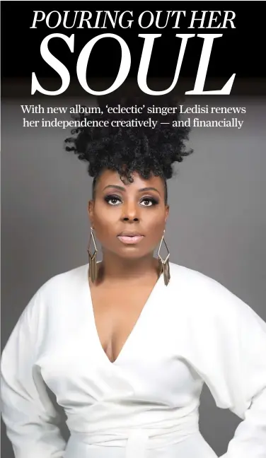  ?? RON YOUNG/PROVIDED ?? Soul singer Ledisi’s latest album, “The Wild Card,” is an independen­t release.