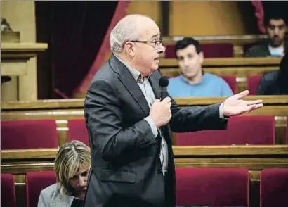  ?? DAVID ZORRAKINO / EP ?? El conseller de Educació Josep Bargalló quiere llevar al Govern el decreto de la concertada