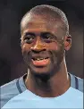  ??  ?? TOURE: Set to leave