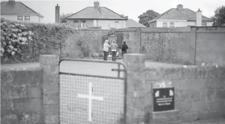  ??  ?? Site of a mass grave for children who died at a Catholic orphanage, in Tuam, County Galway, in Ireland.