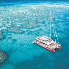  ??  ?? VISITOR FAVOURITE: Passions of Paradise vessel the Great Barrier Reef. Passions III on