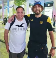  ?? ?? Leo and Juan from Uruguay are in Qatar not only for football but also for tourism.