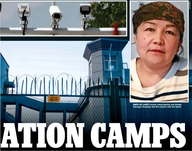  ??  ?? SAFE AT LAST: Former camp teacher and inmate Sayragul Sauytbay fled the country with her family